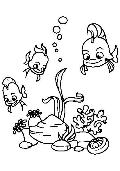 کتاب رنگ آمیزی برای کودکان | مجموعه رنگ آمیزی دنیای زیر آب با ماهی ها